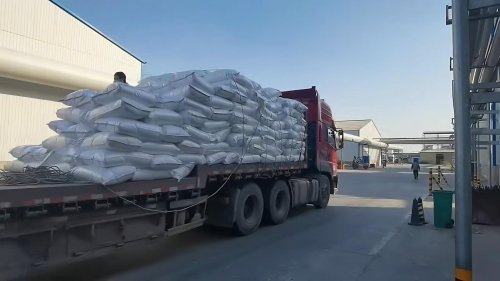 洗砂废水处理后的石英砂装车工序