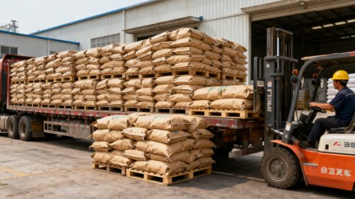 PAM聚丙烯酰胺产品装车现场