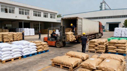 聚丙烯酰胺粘合剂装车运输过程实拍