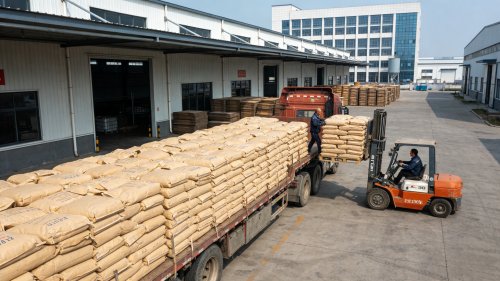 佛山聚丙烯酰胺厂家产品装车现场