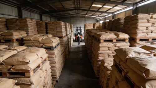 淄博聚隆聚丙烯酰胺工厂仓储装车全景