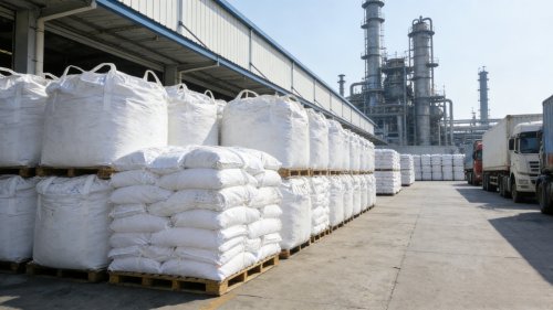 PAM污水处理产品装车过程及仓储环境