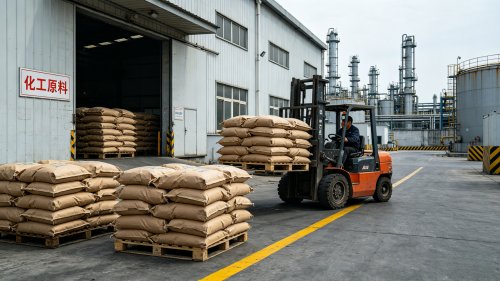 阳离子聚丙烯酰胺PAM干粉工厂厂区装车离子度40%至50%用于市政污泥脱水绝干用量3至6公斤每吨