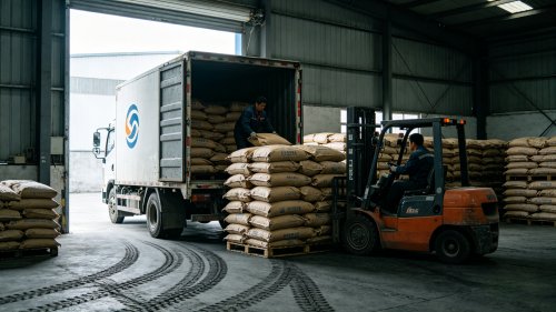 阴离子聚丙烯酰胺PAM粉末工厂厂区装车分子量800至1200万用于建筑胶水增稠保水