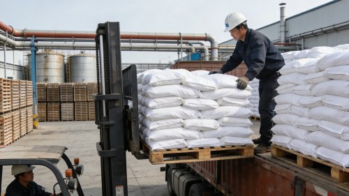 聚丙烯酰胺粘度密度高粘度阴离子阳离子PAM产品码垛